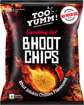 Too Yumm! Bhoot Potato Chips with Bhut Jolokia Chillies No Palm Oil Chips(82 g)