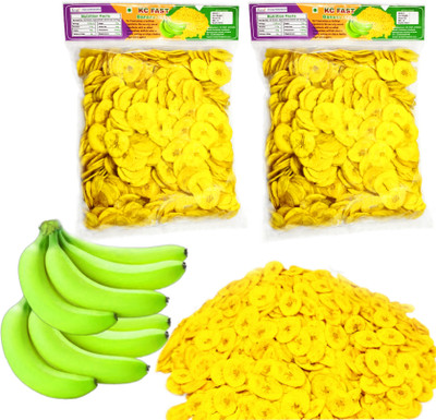 KC FAST Pack of 2 100g Banana Chips Tasty 2×100g Chips(2 x 100 g)
