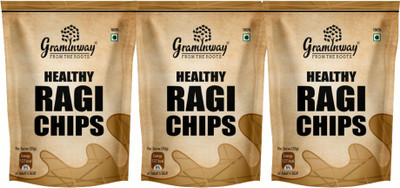 Graminway Healthy Ragi Chips Pack of 3 Chips Chips(3 x 100 g)