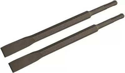 Ubod Heavy duty 2pc 250mm Flat Chisel Hammer bit For Concrete/Brick/Wall drilling Firmer Chisel Set(Pack of 2)