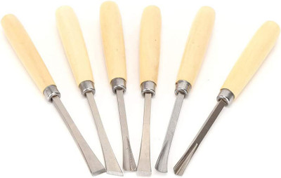 uptodatetools 6 Piece Wood Carving Chisel Set, Engraving Chisel for Woodworking Paring Chisel Set(Pack of 6)