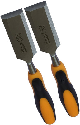 DUMDAAR 38mm Wood Chisel Wood Carving Hand Chisel 2pc Bevel Chisel Set(Pack of 2)