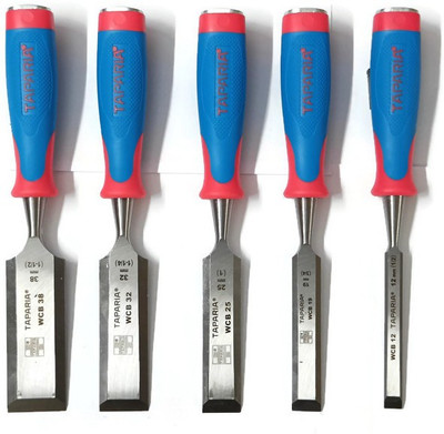 TAPARIA Hardened Wood Working with pouch Firmer Chisel Set(Pack of 5)