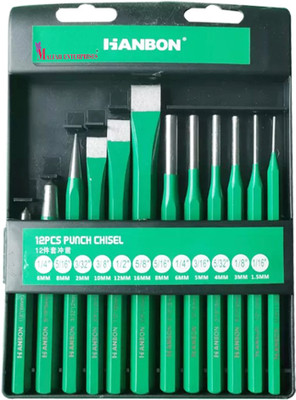 MALFAH ENTERPRISES HANBON 922112 CHISEL SET Combination Chisel Set(Pack of 12)