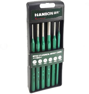 MALFAH ENTERPRISES HANBON 922106 PIN PUNCH SET 6PCS Paring Chisel Set