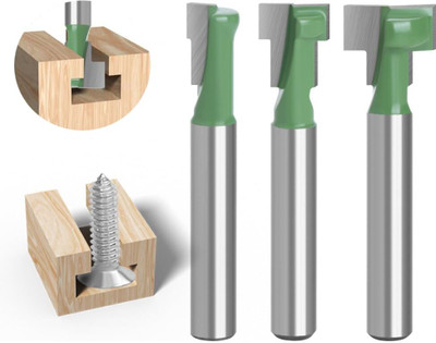 SERPLEX High Efficiency Router Bits Set for Wood Slotting Combination Chisel Set(Pack of 3)