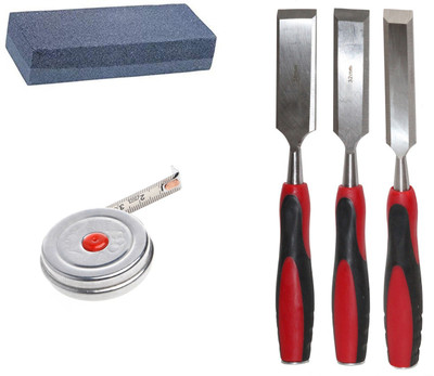 Digital Craft Chisel Kit for Woodwork Size 25mm, 32mm, 38mm,Combination Stone,2Mtr Tape, Combination Chisel Set