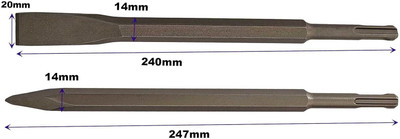 AASONS AASONS SDS PLUS chisel set of pointed and flat chisels Bevel Chisel Set(Pack of 2)