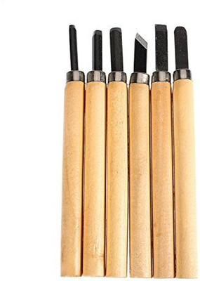 Levin Wood Carving Tool Set of 6pcs for Professionals, Carpenters and Hobbyists Combination Chisel Set