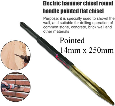 MALFAH ENTERPRISES CHISEL POINTED SDS 14X250 GOLD MAF Combination Chisel Set(Pack of 1)