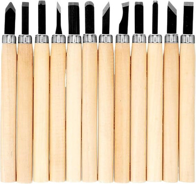 Artigo Professional Wood Carving Chisel Set, Steel Chisels Kit Wood working Tool Combination Chisel Set(Pack of 12)