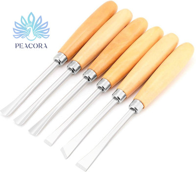 PEACORA 6 Pcs Wood Carving Chisel Set Combination Chisel Set(Pack of 6)