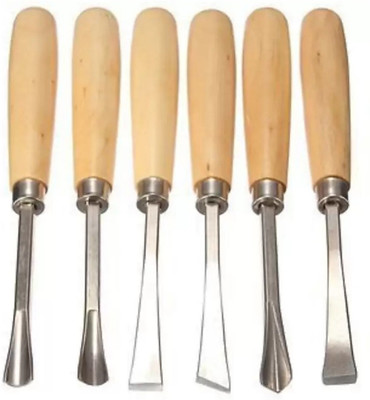 Inditrust new Set of 6pc wood chisel carving knives set pack of 6 Combination Chisel Set(Pack of 6)