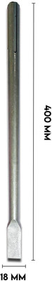 LXMI Flat Chisel for Demolition Hammer 18x400 mm Paring Chisel Set(Pack of 1)