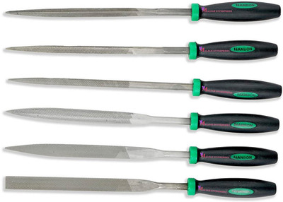 MALFAH ENTERPRISES Hanbon 6PcsNeedle File Set (272106 ) Combination Chisel Set(Pack of 1)