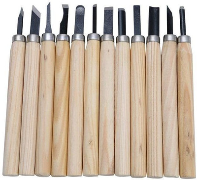 Wishbone 12PCS WOOD CARVING Combination Chisel Set(Pack of 1)