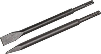 PIONERABRASIVE 26mm Hammer Drill Chisel Set | Flat & Pointed Combination Chisel Set(Pack of 2)