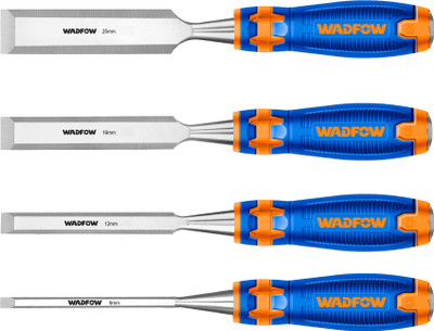 Wadfow 4 Pcs Wood Chisel Set, Length: 140mm, Width: 6mm-12mm-19mm-25mm, Paring Chisel(25 mm Blade)