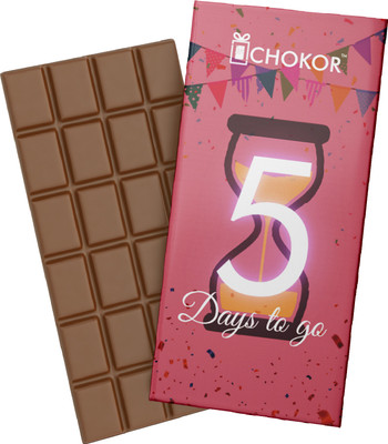 Chokor 5 Days To Go Artisanal Chocolate Gift - Milk Bars(100 g)