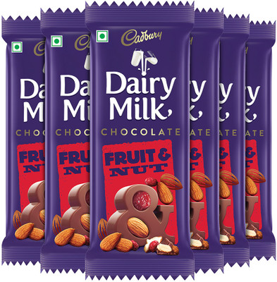 Cadbury Dairy Milk Fruit and Nut Chocolate Bars(6 x 75 g)