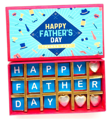 Expelite Happy Fathers day 18 Chocolate gift box Bars(18 x 27.78 g)