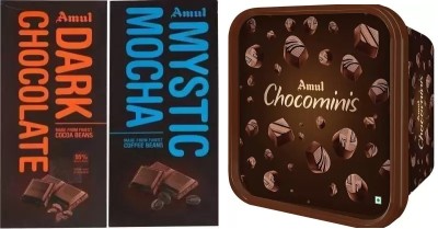 Amul dark & mistic & chocomini Bars(3 x 66.67 g)