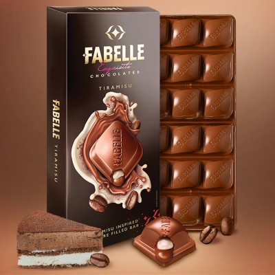 Fabelle Tiramisu Chocolate Bars(131 g)