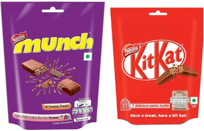 NESTLE Munch Chocolate & Chocolate Bars(2 x 142 g)