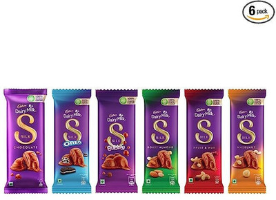 Cadbury Dairy Milk Silk Small Chocolates Bar Comb Bars(6 x 56.83 g)