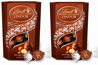 LINDT Lindor Hazelnut Pack Of 2 Truffles(2 x 200 g)