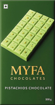 Myfa Chocolates Pistachio Crunch Chocolate Bar | A Premium Pistachio Chocolate Bars(100 g)