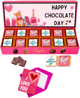 Expelite Best Chocolate Day Gift Box For Girlfriend 12 pieces Chocolate Day Gift For Girls Bars(12 Units)