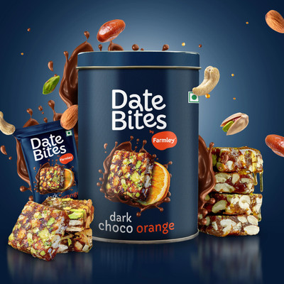 Farmley Dark Choco-Orange Date Bites Barfi, No Added Sugar Bites(200 g)