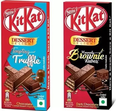 NESTLE KITKAT DESERT DELIGHT BROWNIE + TEMPTING TRUFFLE Bars(2 x 25 g)