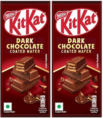 NESTLE KitkaT DARK Chocolate Coated Wafer Bar RICH IN EVERY BITE CRISPY COCO WAFER Bars(2 x 49.5 g)