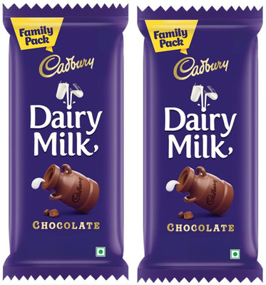Cadbury Dairy Milk Chocolate Bar Family Pack pack of 2 Bars(2 x 117 g)