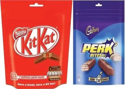 Cadbury perk + kitkat Bars(2 x 147.5 g)
