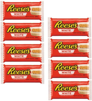 Reese's White Peanut Butter 2 Cups with Milk Chocolate Bars(8 x 39.5 g)