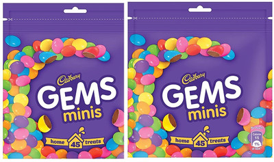 Cadbury Gems Chocolate Home Treats, Crackles(2 x 142 g)