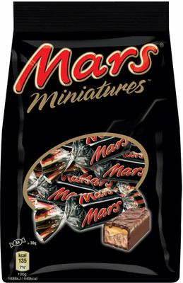 MARS Miniatures Nougat & Caramel Filled Chocolate (IMPORTED FROM NETHERLANDS) Bars(220 g)