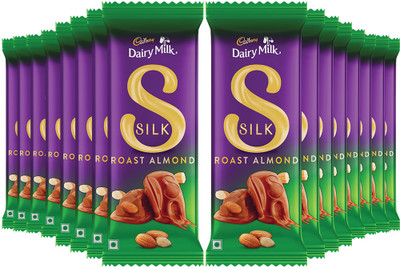 Cadbury Dairy Milk Silk Roast Almond Chocolate Bars(16 x 52 g)