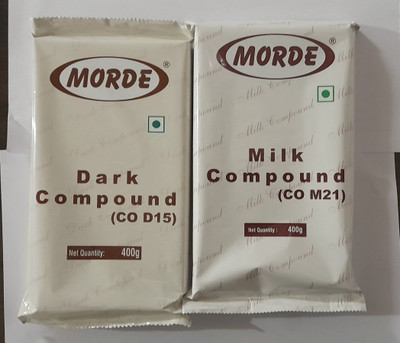 Morde dark milk compound chocolate bar 400 gm each (pack of 2) Bars(2 x 400 g)