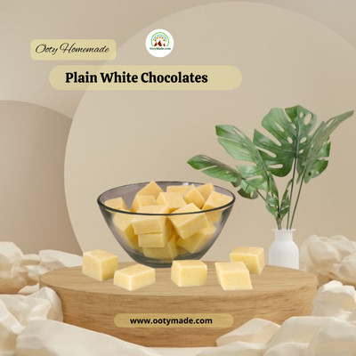 Ooty Made.Com Plain White Chocolates For You and Your Loved Ones Bars(250 g)