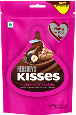 HERSHEY'S KISSES Hazelnut 'n' Cookies | Melt-in-mouth choclatey delight Truffles(33.6 g)