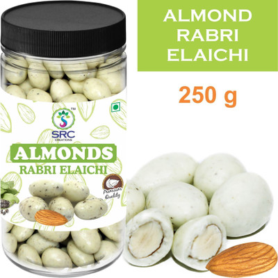 SRC Creations Almond Rabri Elaichi Chocolate | chocolate coated almonds Caramels(250 g)