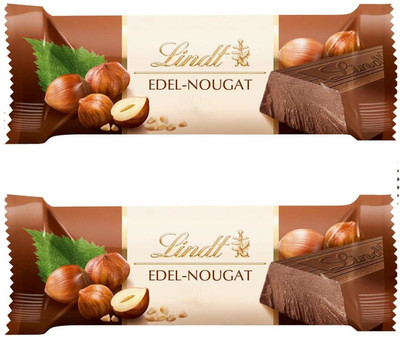 LINDT Edel-Nougat Hazelnut Chocolate Bars(2 x 50 g)