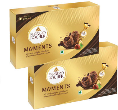 FERRERO ROCHER Moments T16 - 16 Pcs In Each Box Truffles(2 x 92.8 g)