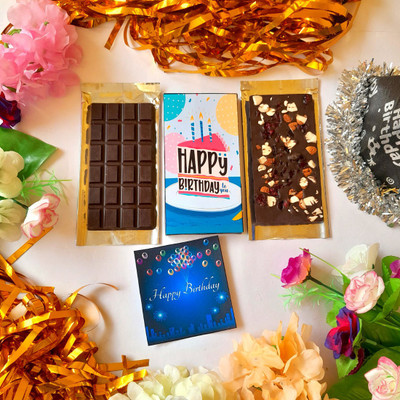 Expelite Happy Birthday Chocolate Bar Gift Box For Wife-100 gm Happy Birthday to you Chocolate gift for Friends Bars(100 g)