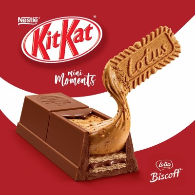 NESTLE Kitkat Chunky with Lotus Biscoff Chocolate (IMPORTED FROM UK) Bars(24 x 41.5 g)