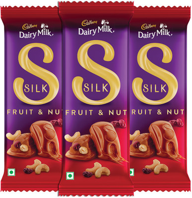 Cadbury Dairy Milk Silk Fruit and Nut Chocolate Bars(3 x 129 g)